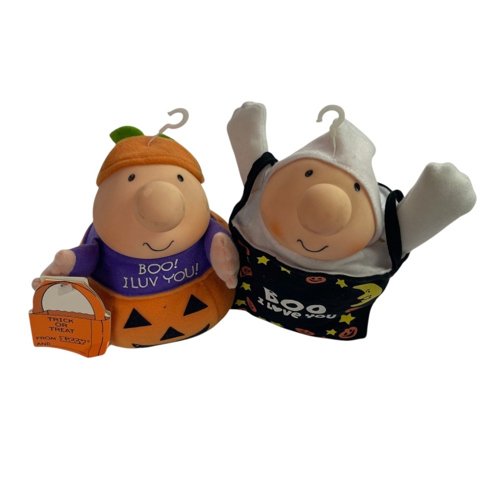 Halloween Ziggy Figures Plush Pumpkin Ghost